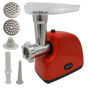 Masina de Tocat Carne Electrica 3500W cu Functie Reverse si 2 Site Inox (5mm, 7mm)