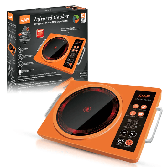 Plita electrica 3500W cu incalzire radianta infrarosu si control tactil, ideala pentru gatit rapid