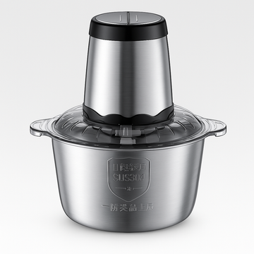 Tocator electric cu vas inox 2 litri, motor puternic din Cupru, 300W