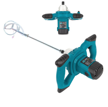 Amestecator mortar 2400W, 1200RPM, performanta ridicata, carcasa albastra, pentru adezivi si materiale vascoase