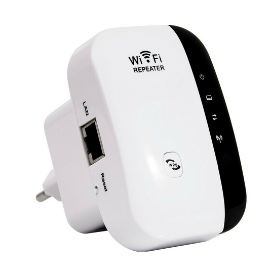Amplificator semnal Wi-Fi Repeater, transmisie 300Mbps, extindere retea wireless, compatibil cu toate routerele