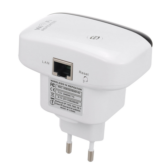 Amplificator semnal Wi-Fi Repeater, transmisie 300Mbps, extindere retea wireless, compatibil cu toate routerele
