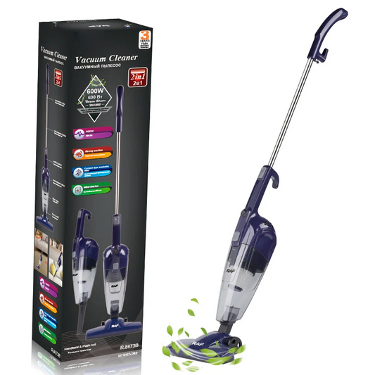 Aspirator Multifunctional 2 in 1 RAF 8673, Aspirator Vertical si de Mana, Putere 600W, Rezervor 500ml