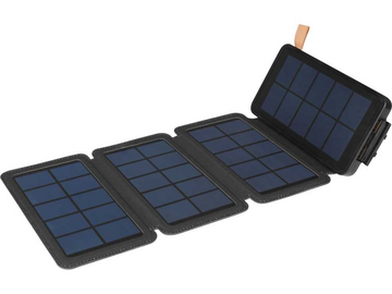 Baterie externa pliabila 20.000mAh cu 4 panouri solare de mare putere, ideala pentru drumetii, camping si calatorii fara acces la priza