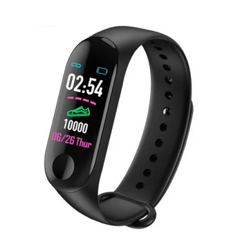 Bratara fitness inteligenta cu ecran color HD, Bluetooth, monitorizare somn si ritm cardiac, culoare neagra