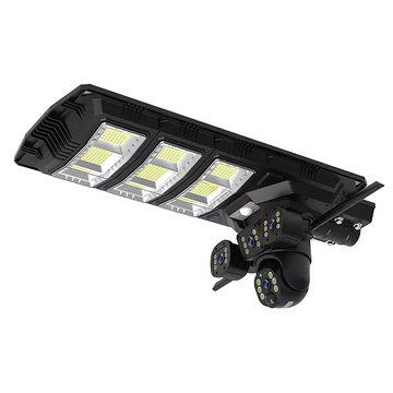 Camera 4G cu Lampa Solara 450W, 9MP, PTZ 360, Night Vision, Audio, IP65, V380, LED Stradala