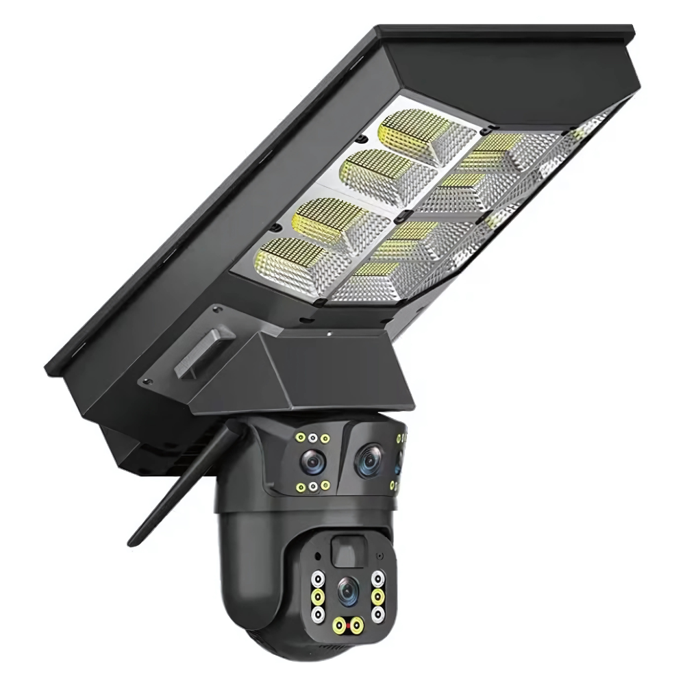 Camera supraveghere solara 4G SIM V380, 4MP, PTZ, panou solar 16W, audio, IP66, exterior