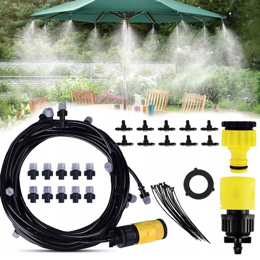 Kit de racire terasa cu pulverizare fina de apa tip ceata, lungime 10 metri