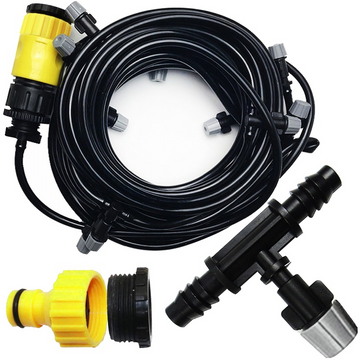 Set 2xKit de racire terasa cu pulverizare fina de apa tip ceata, lungime 10 metri