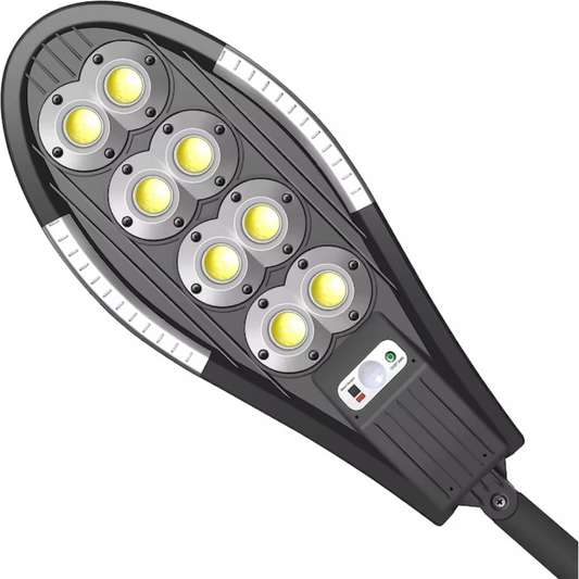 Lampa Solara Exterior T150 cu Telecomanda 156 COB LED 3600mAh IP65 Rezistenta la Intemperii