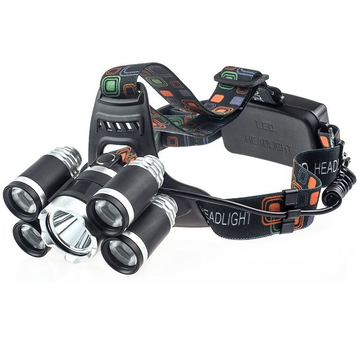 Lanterna frontala de mare putere cu LED si 2 acumulatori, intensitate reglabila, ideala pentru camping, drumetii si lucru in conditii de lumina redusa