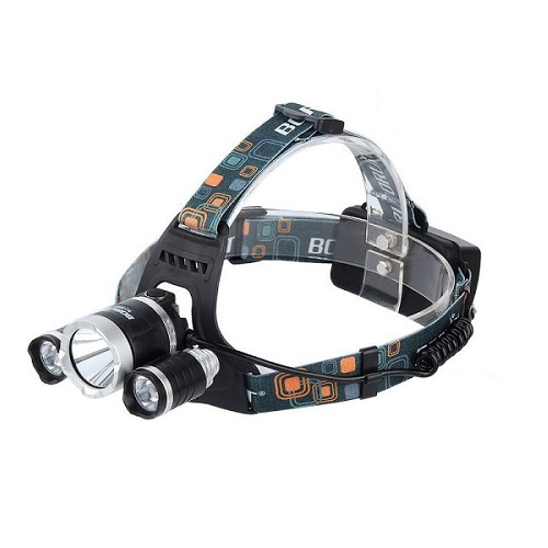 Lanterna frontala de mare putere, 2 Acumulatori Reincarcabili triplu led, protectie impotriva ploii