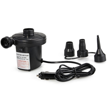 Pompa electrica de aer cu dubla functie, alimentare la priza si auto, ideala pentru saltele, piscine si echipamente gonflabile