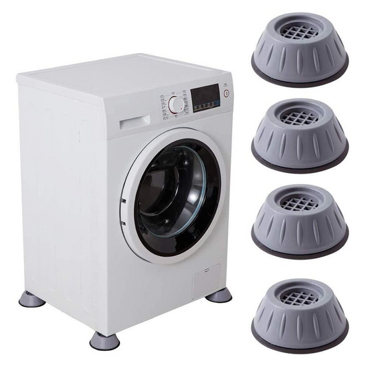 Set 4 picioruse antiderapante pentru masina de spalat si mobilier, reduc vibratiile si zgomotul