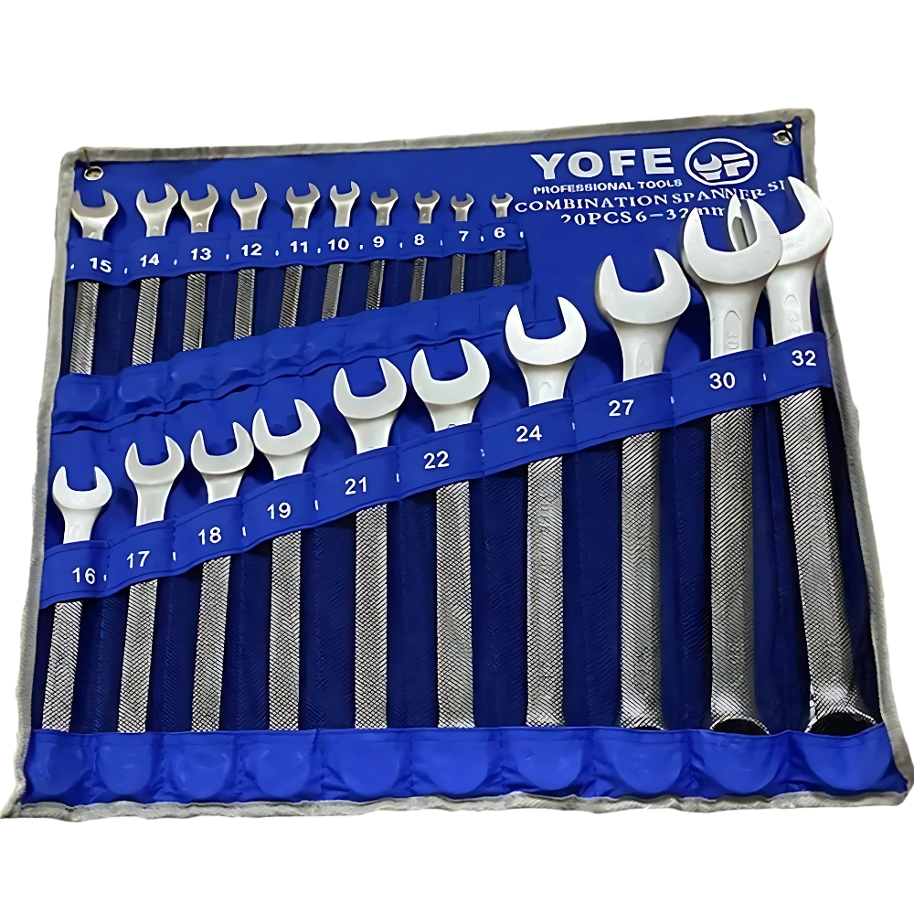 Set chei combinate 21 piese, 6-32 mm, otel calit, rezistente, pentru uz profesional