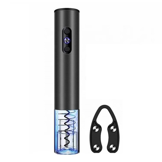 Tirbuson electric pentru vin, functie automata One-Touch, alimentare cu baterii, deschidere usoara si rapida