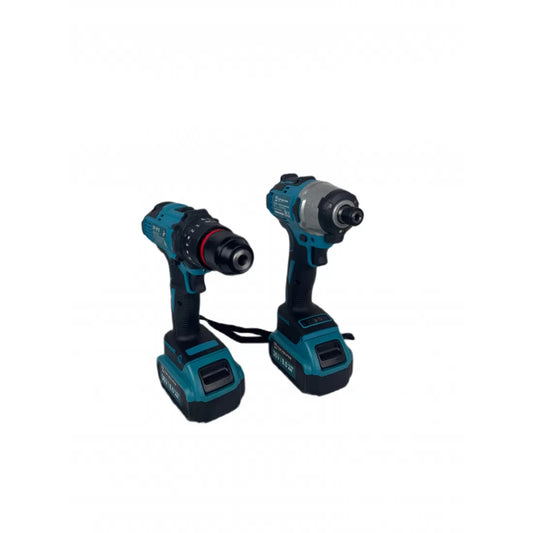 Trusa Bormasina cu Impact + Masina Insurubat, 2 Acumulatori 36V 8Ah, Cuplu 300Nm, LED