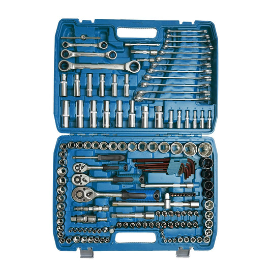 Trusa Scule Profesionala 151 Piese, Chei Clichet, Tubulare, Fixe, Torx, Imbus, Crom Vanadiu, Cu Cutie