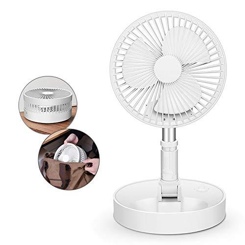 Ventilator smart pliabil cu baterie 10000mAh, design retractabil si 4 moduri de functionare