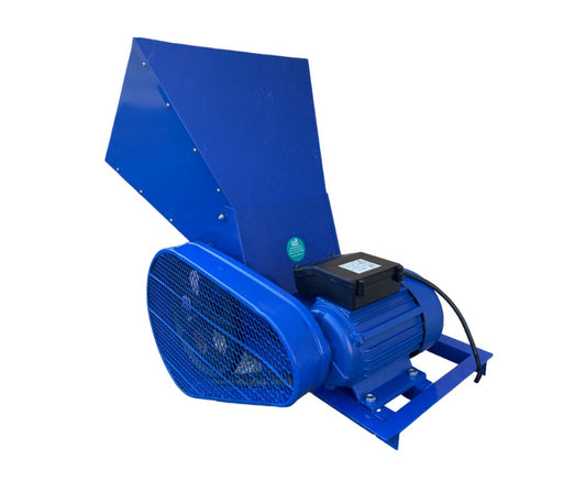 Zdrobitor Fructe Electric MX522, 3Kw, 500–800Kg/Ora, Cuva Inclinata, Motor 230V, Albastru