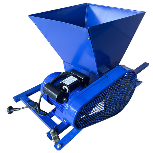 Zdrobitor Fructe Electric MX700, 3Kw, 550Kg/Ora, Motor 230V, Cuva Metalica, Albastru